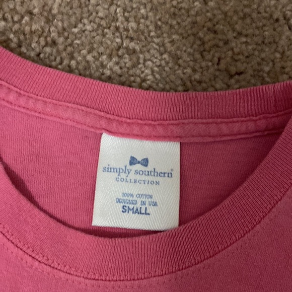 Simply Southern Pink Beachy T shirt - Picture 2 of 3